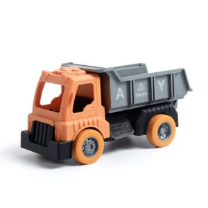 Baby Construction Vehicle Toy - Friction Powered, Durable ABS Build - Transport Truck