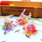 Wind‑Up Transparent Helicopter Toy (Random 1pcs)