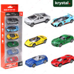 1:64 Alloy Racing Car Set (6 Cars), Diecast Pull-and-Play Model Vehicles for Kids