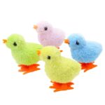 Wind-Up Baby Chick Toy – Cute Fluffy Jumping Design