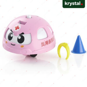 Car Style Rotating Spinning Toy, Gyro Battle Spin Car for Kids - Pink