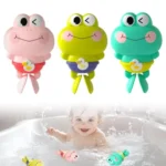 Big Head Cartoon Frog Bath Toy – Floating Design