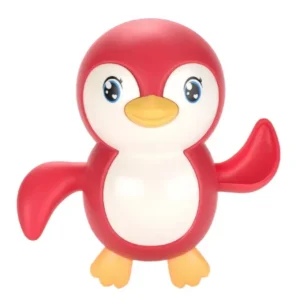 Little Cartoon Penguin Bath Toy – Floating Design - Red