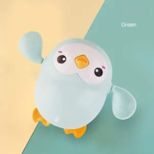 Little Cartoon Penguin Bath Toy – Floating Design - Green