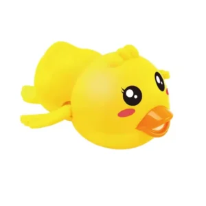Krystal yellow duck wind-up floating bath toy, BPA-free water play gift for toddlers 12m+