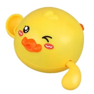 Krystal yellow duck wind-up bath toy for toddlers, BPA-free floating water play gift for babies