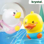 Cartoon Sprinkling Duck Bath Toy – Water Spray, Floating Design