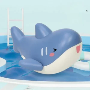 Little Cartoon Shark Bath Toy – Floating Design - Sky Blue Shark