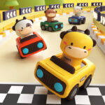 Cute Animal Press Car Toy for Babies