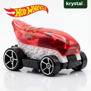 Hot Wheels Sushi Tuner die-cast car with translucent red canopy and rice texture from 2026 HW Fast Foodie series