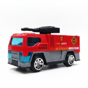 City Fire Crew Rescue Vehicle Set, Alloy Mini Emergency Response Toys for Kids Ages 3+ - Water cannon Truck