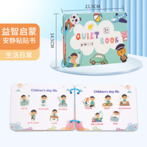 Krystal Quiet Book educational sticker activity toy teaching daily routines for toddlers 3 years and up