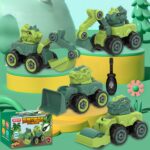 Cartoon Dinosaur Construction Vehicle Toy