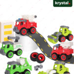 DIY Assembly Engineering Vehicle Set with Nut Screw Tool