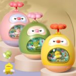 Quack Duck Water Play Tumbler Toy – Colorful Baby Bath Fun, Rattle Inside