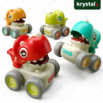 Press Whistle Flying Dragon Toy Car with Cute Dino Design