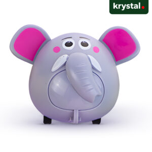 Baby Creative Mini Plastic Pull-Back Toy, Animal Car Design - Grey