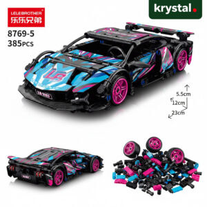 Krystal 385-piece DIY pull-back racing car 1-20-Lambo-Punk 8769-5