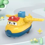 Press Cap Airplane Toy, Push & Go Plane