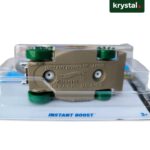 Hot Wheels Instant Boost Die-cast Car Hot Wheels Instant Boost die-cast toy car chassis with Mattel Malaysia branding and green wheels