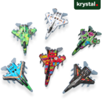 Baby Creative Mini Plastic Pull-Back Toy Car, Colorful Aircraft Design