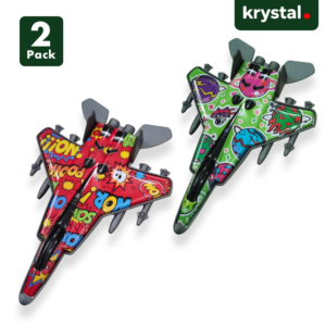 Baby Creative Mini Plastic Pull-Back Toy Car, Colorful Aircraft Design - Fighter Iron