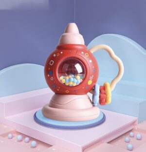 Baby Rattle Small Horn Toy - Rattle Pink