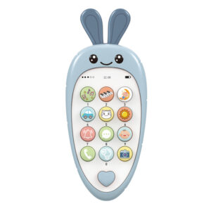 Baby Unicorn Musical Simulation Phone Toy – 13 Buttons, Sounds - Blue-A