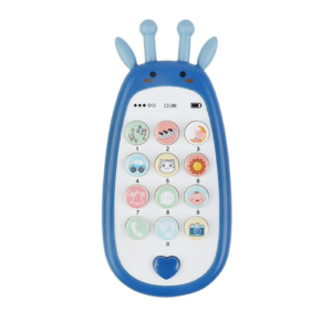 Baby Unicorn Musical Simulation Phone Toy – 13 Buttons, Sounds - Blue-B