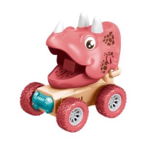 Dinosaur Press Go Off-Road Toy Car - Pink Dinosaur Truck