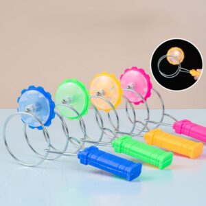 Magnetic Gyro LED Spinning Toy – Colorful Lights, (Random 1 PCS)