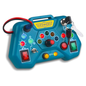 Activity Busy Board Toy with LED Lights – Multi‑Function Play Set - Dark Blue