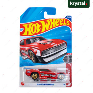 Hot Wheels Ford 71 Mustang Funny Car red 1:64 scale die-cast with Sumthin Funny graphics