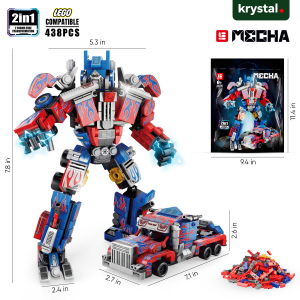 2-in-1 Robot Truck Building Block - Optimus Prime-438 PCS
