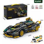 Krystal 1:14 scale Cyberpunk Lambor Technic supercar building block set, LEGO compatible V12 concept car model
