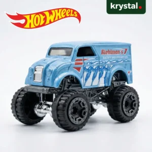 Hot Wheels Monster Dairy Delivery die-cast toy truck with light blue Riehlman's Dairy Delivery Co decals