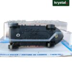 Hot Wheels Braille Racer Twin Mill die-cast toy car bottom view in original packaging with braille lettering