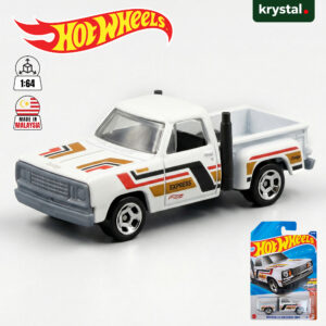 1:64 Hot Wheels 1978 Dodge Li’l Red Express Truck white vintage Mopar pickup with side exhausts