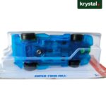 Hot Wheels Super Twin Mill die-cast toy car with translucent blue body in original packaging