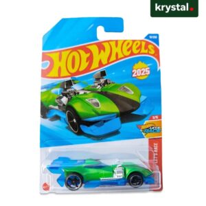 Green Hot Wheels Super Twin Mill 2025 die-cast car in original packaging, 1/5 Let's Race series