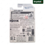 Toyota GR86 Cup back packaging with safety and brand logos