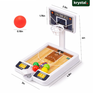 Mini Basketball Shooting Indoor Tabletop Toy for Kids - Mini White