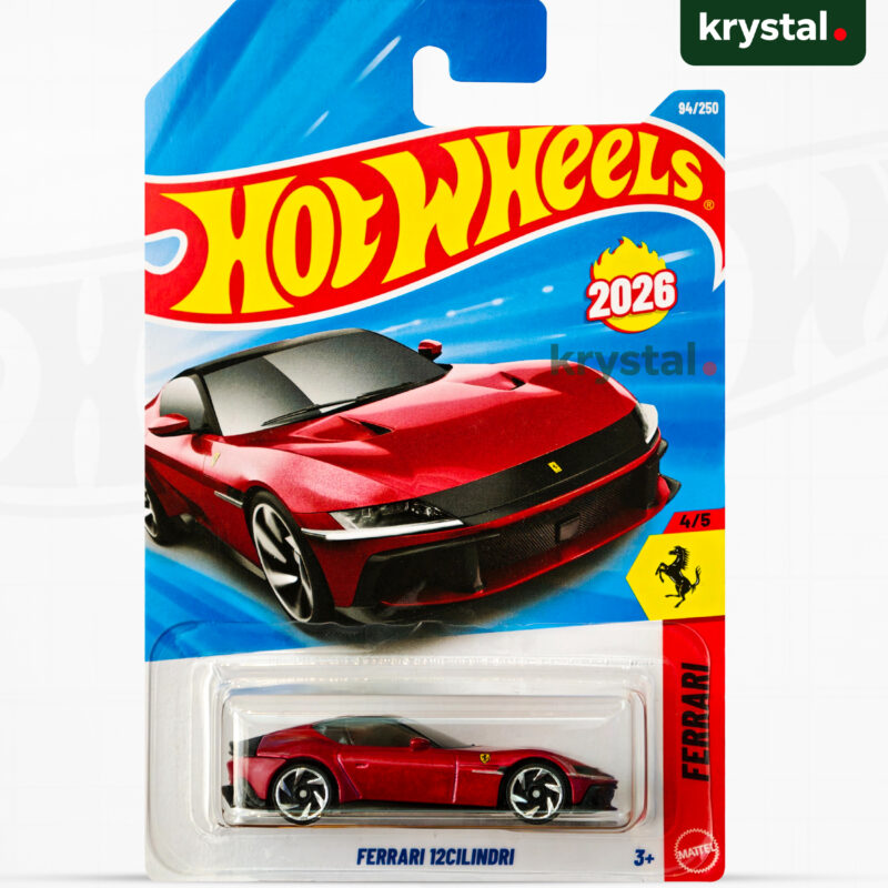 Red Hot Wheels Ferrari 12Cilindri 1:64 scale die-cast model car, 2026 mainline series 94/250
