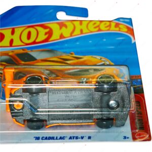 Hot Wheels '16 Cadillac ATS-V R orange die-cast car, 1:64 scale HW Nightspeed series collector model