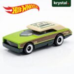 Hot Wheels Long Bloc HW Art Cars 2025 British Racing Green die-cast with wood paneling and creme roof