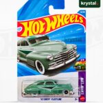 Hot Wheels '47 Chevy Fleetline seafoam green lowrider die-cast car from the Layin' Low series 1:64 scale