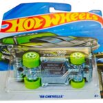 Hot Wheels '69 Chevelle X-Raycers 53/250, 1:64 scale transparent black muscle car with neon green accents