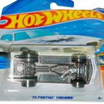 Hot Wheels 73 Pontiac Firebird white Trans Am die-cast car, Muscle Mania series 1:64 scale collectible