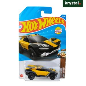 Hot Wheels Amaru GTC 2025 die-cast toy car in yellow and black Safari Mode packaging