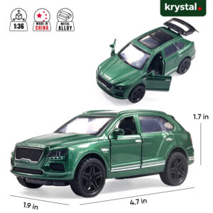 Bentley Bentayga SUV 1:36 Model Cars - Green